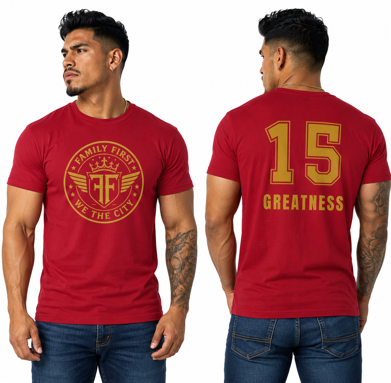 Family First Sports Fan Heavyweight T - Shirt