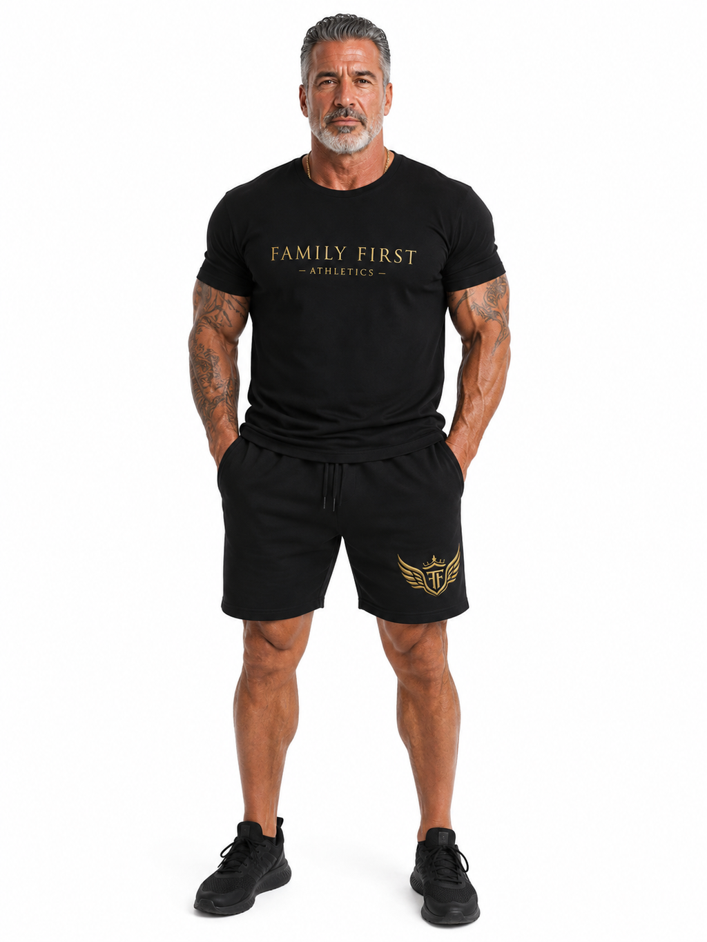 Family First Men's fleece shorts