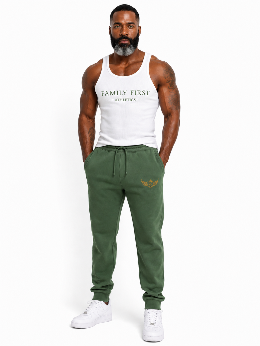 Family First unisex pigment-dyed sweatpants