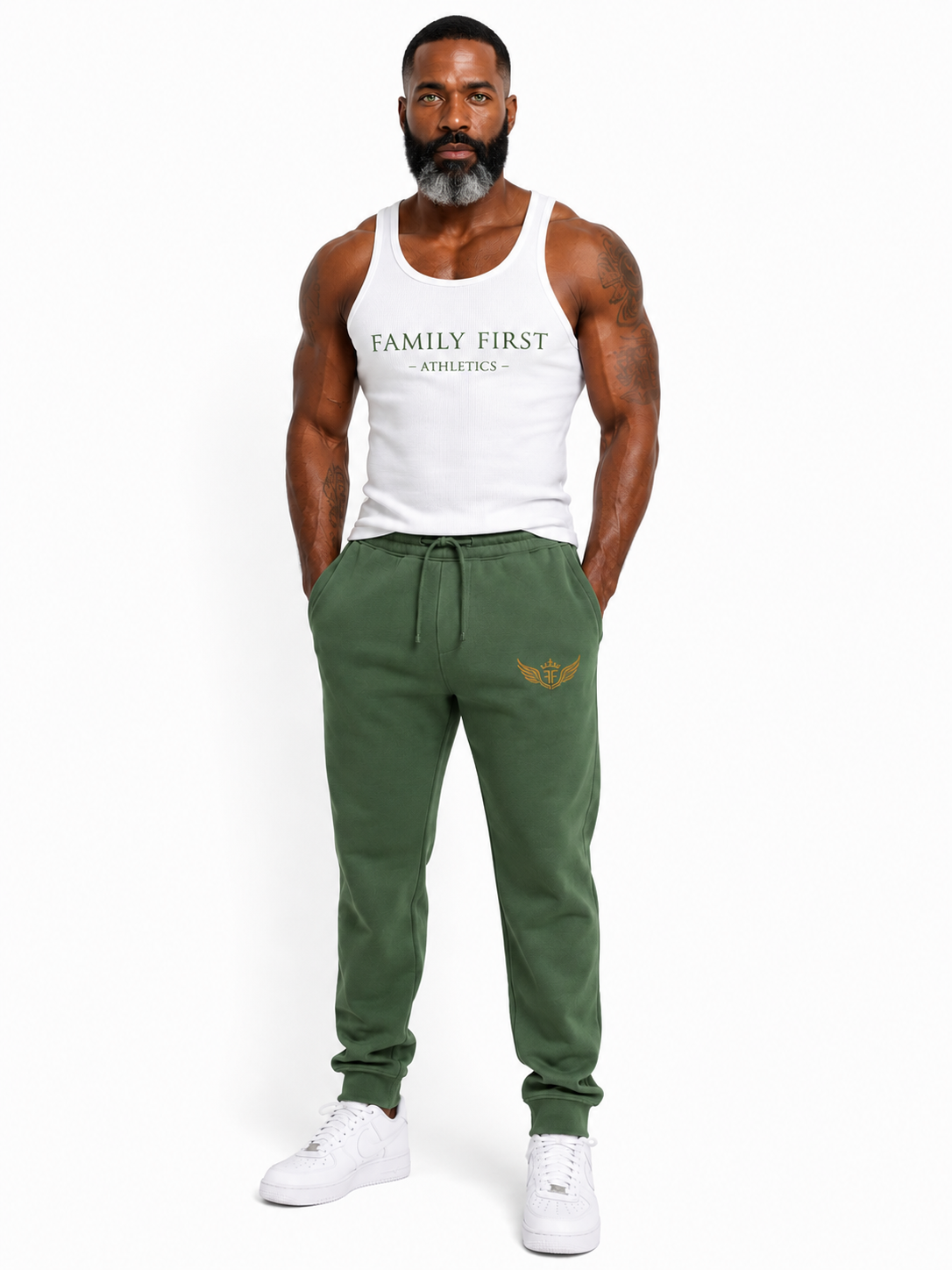 Family First unisex pigment-dyed sweatpants